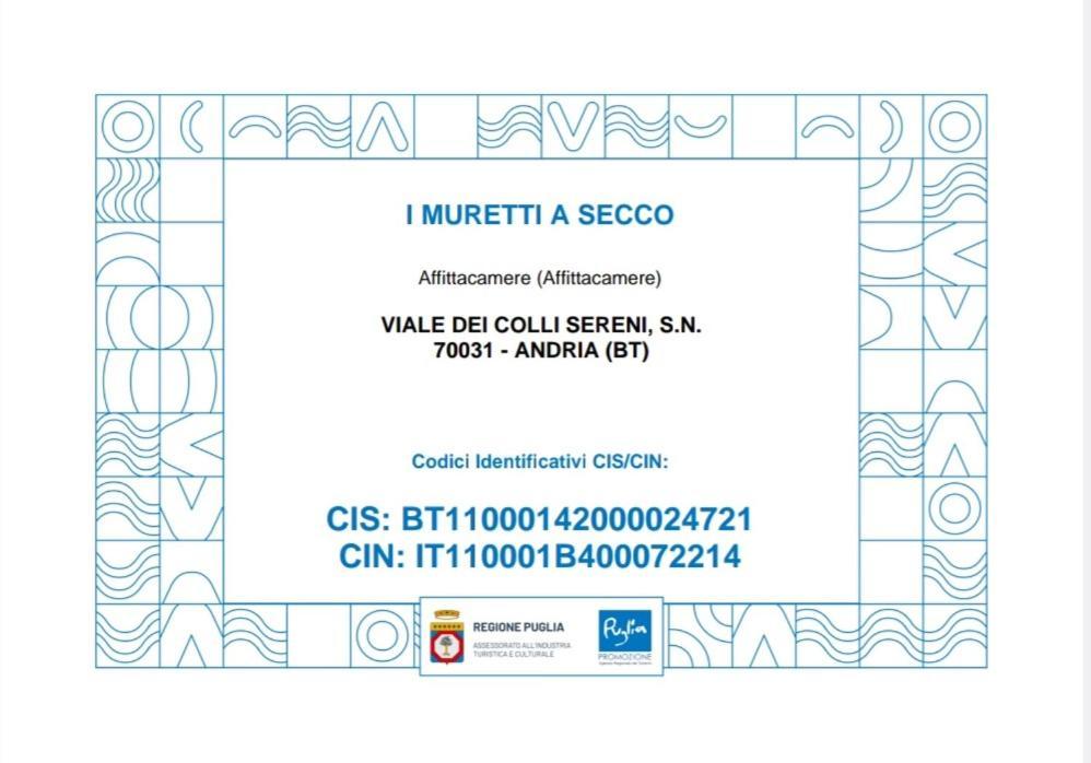 I Muretti A Secco B&B Castel Del Monte  Buitenkant foto